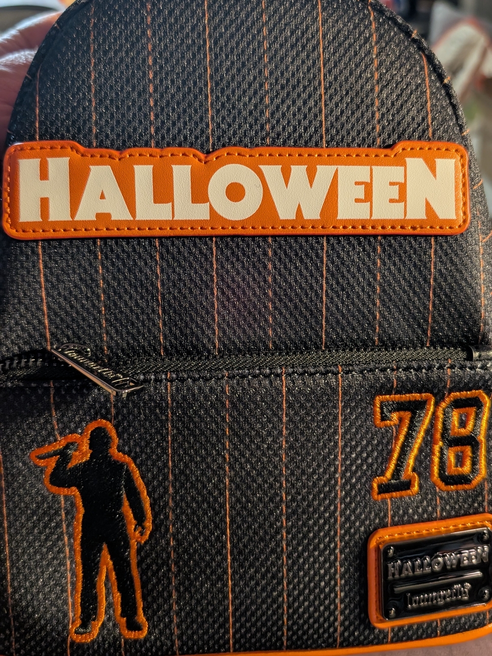Loungefly Black and Orange 'HALLOWEEN' Men's Backpack